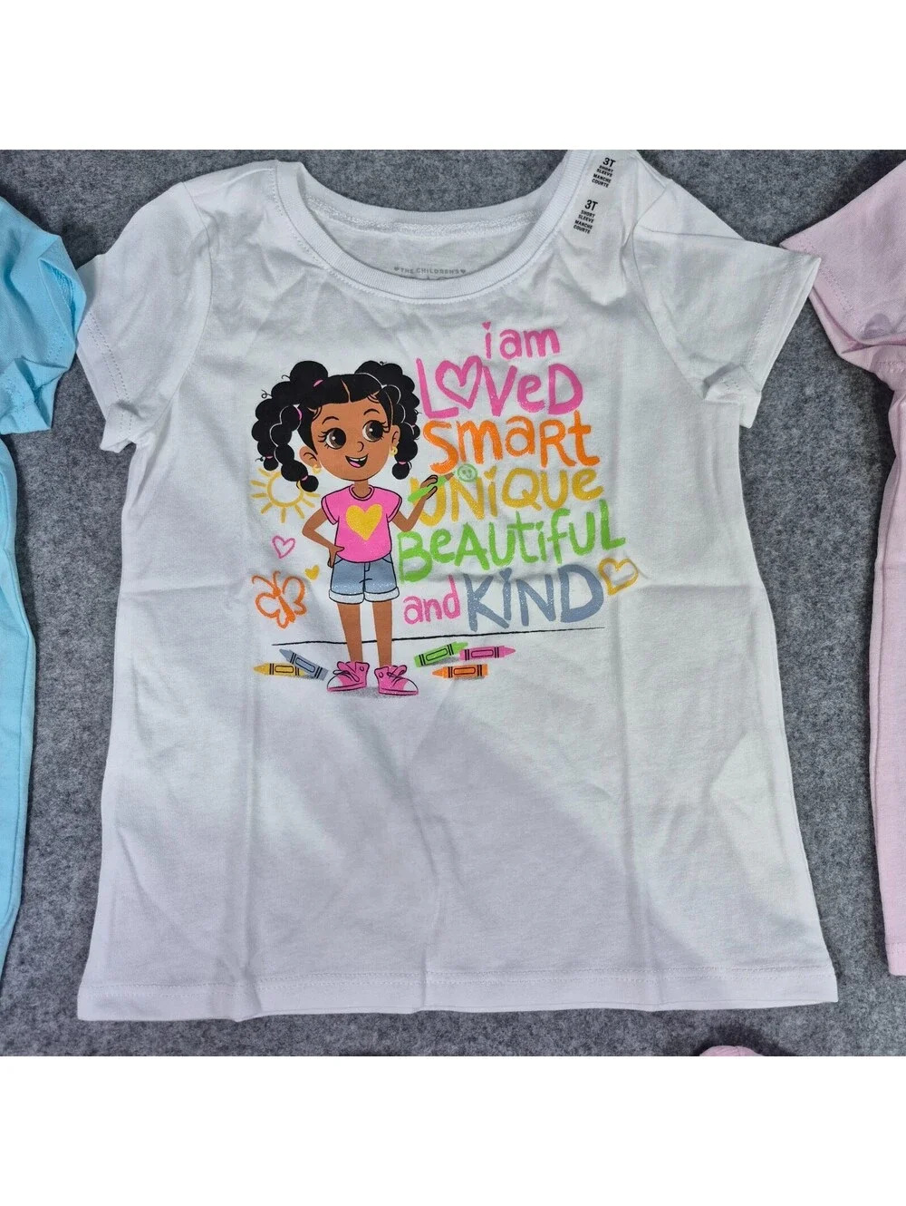 6 The Childrens Palace T-Shirts Sz 3T Graphic Colorful Cute Bulk